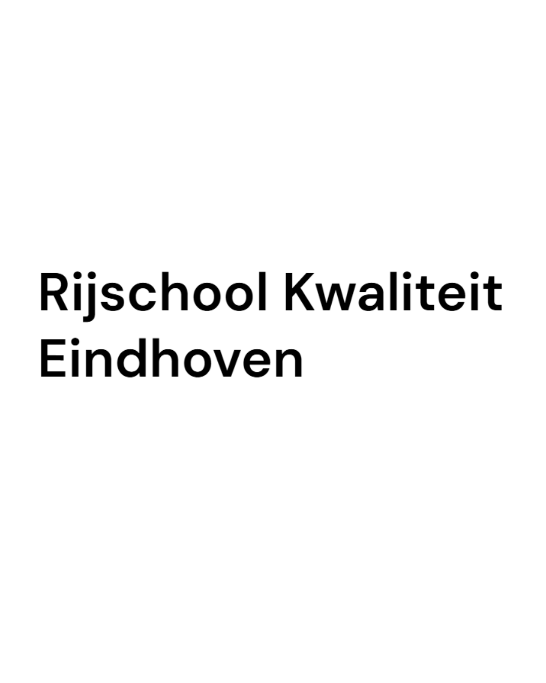 Logo rijschool kwaliteit
